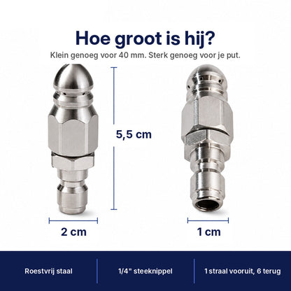 Wie groß sie ist: 5,5 cm lang, 2 cm dick und ein Stecknippel von 1 cm